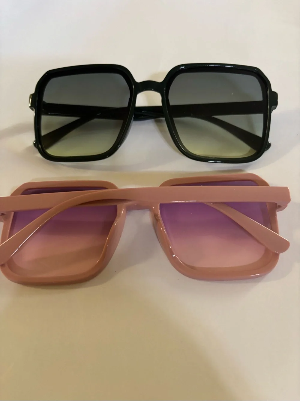 Women’s Square Sunglasses - Pink and Black Frames